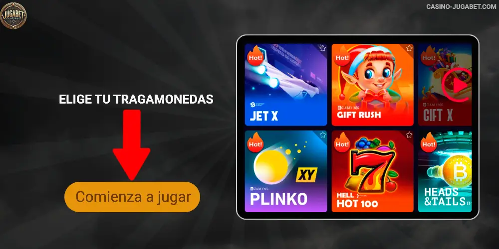 Elige tu tragamonedas Jugabet Casino