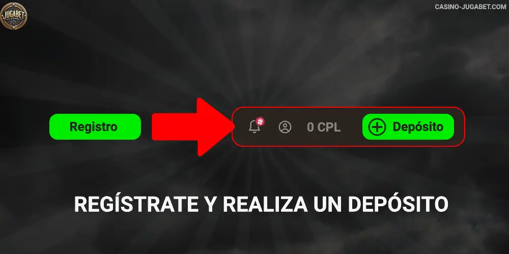 Regístrate y realiza un depósito Jugabet Casino