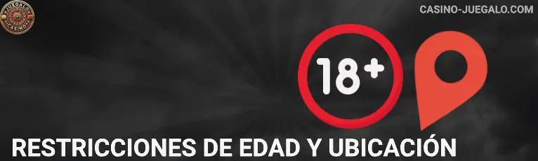 Restricciones de edad y ubicación Jugabet